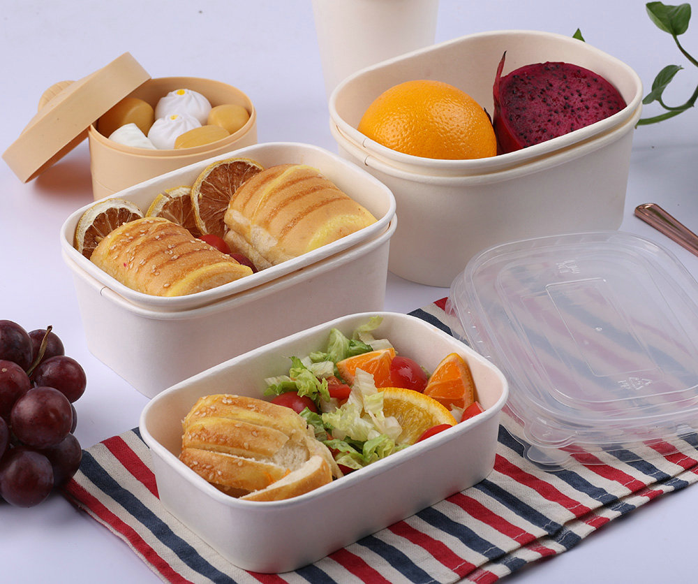 rectangular paper lunch box