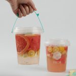 Portable milk tea fruit tea round/square barrel