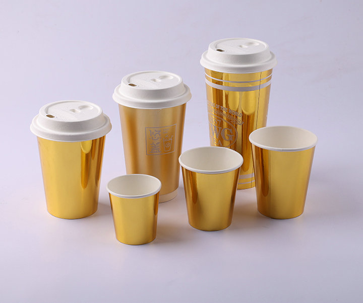 golden paper cup