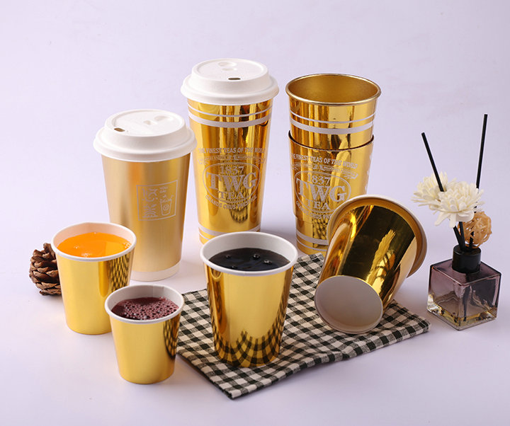 golden paper cup