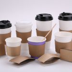 paper cup sleeve cup holder take-away plastic bag