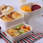 rectangular paper lunch box