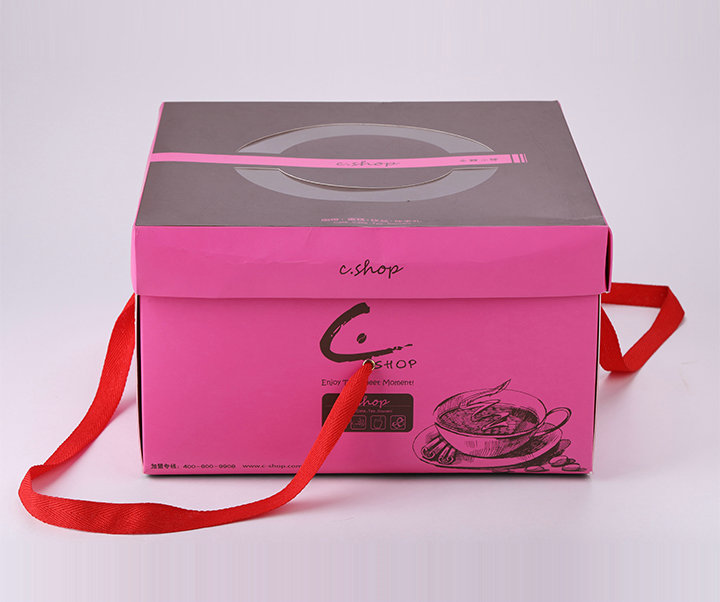 cake box with handle