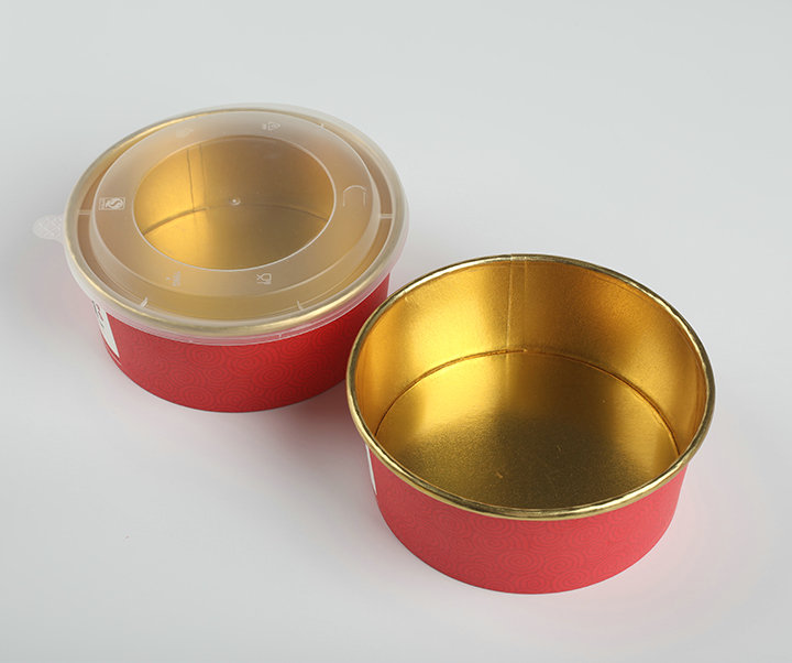 Gold foil paper bowl